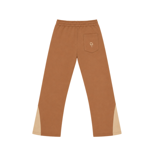 Brown Groove Sweatpants "YouNeverBelieved"