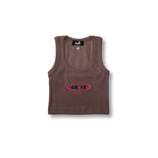 Groove Signature Tank Top Brown
